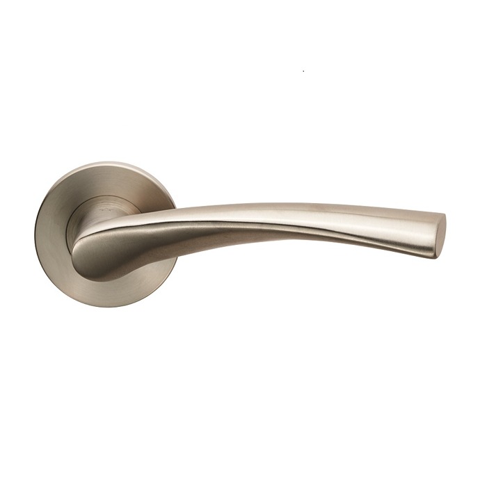 Breeze Lever Door Handle on 6mm Slim Fit Sprung Rose